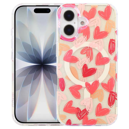 IMD Blue Light Jungle Series Magnetic Phone Case, For iPhone 17e / 16e, For iPhone 17 Pro Max, For iPhone 17 Pro, For iPhone 17