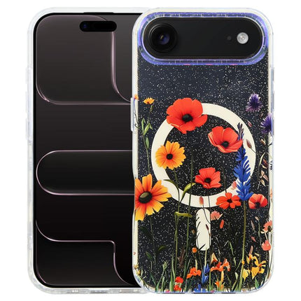 IMD Blue Light Jungle Series Magnetic Phone Case, For iPhone Air, For iPhone 16 Pro Max, For iPhone 16 Pro, For iPhone 16 Plus