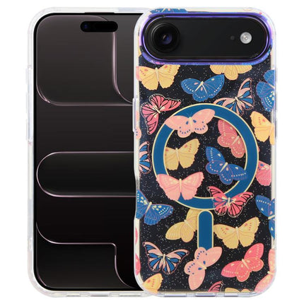 IMD Blue Light Jungle Series Magnetic Phone Case, For iPhone Air, For iPhone 16 Pro Max, For iPhone 16 Pro, For iPhone 16 Plus