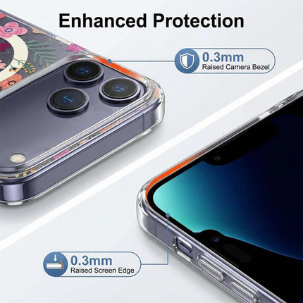 IMD Blue Light Jungle Series Magnetic Phone Case, For iPhone 17e / 16e, For iPhone 17 Pro Max, For iPhone 17 Pro, For iPhone 17