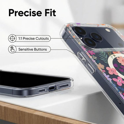 IMD Blue Light Jungle Series Magnetic Phone Case, For iPhone 17e / 16e, For iPhone 17 Pro Max, For iPhone 17 Pro, For iPhone 17