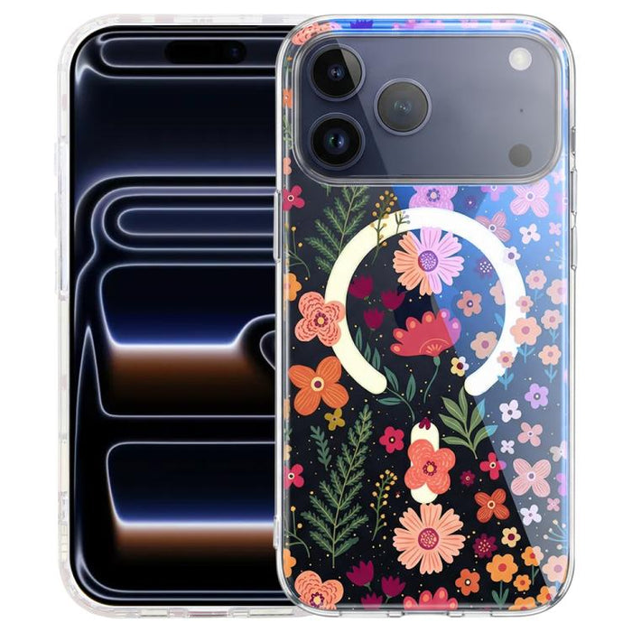 IMD Blue Light Jungle Series Magnetic Phone Case, For iPhone 17e / 16e, For iPhone 17 Pro Max, For iPhone 17 Pro, For iPhone 17