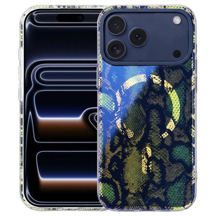 IMD Blue Light Jungle Series Magnetic Phone Case, For iPhone 17e / 16e, For iPhone 17 Pro Max, For iPhone 17 Pro, For iPhone 17
