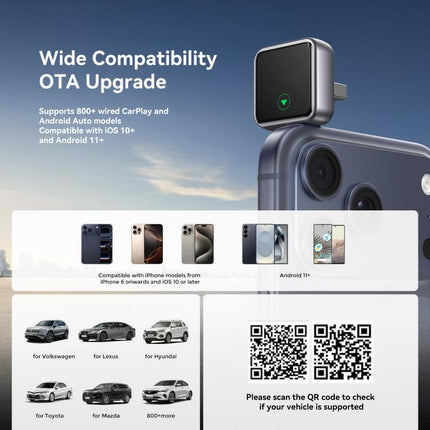 JOYROOM JR-CP3 CarPlay Series 2 in 1 CarPlay / Android Auto Wireless Adapter