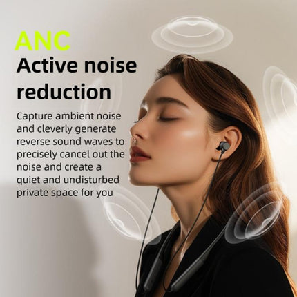 Langsdom BS21 Long Battery Life Magnetic Switch Neckband Bluetooth Headphones
