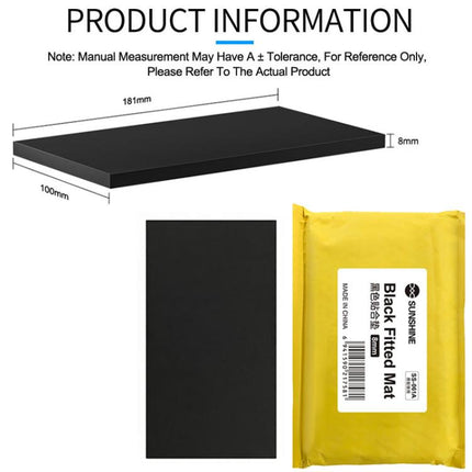 Sunshine 8mm Black Laminating Pad for Sunshine SS-061A Laminating Mold
