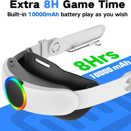 WG38 VR Head Strap with 1000mAh Battery, RGB Ver. For Meta Quest 3 / 3S, Magnetic Ver. For Meta Quest 3 / 3S, RGB Ver. For Meta Quest 2, For Meta Quest 2