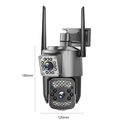 V380 Pro 2MP Dual Lens Panoramic Surveillance HD WiFi Camera