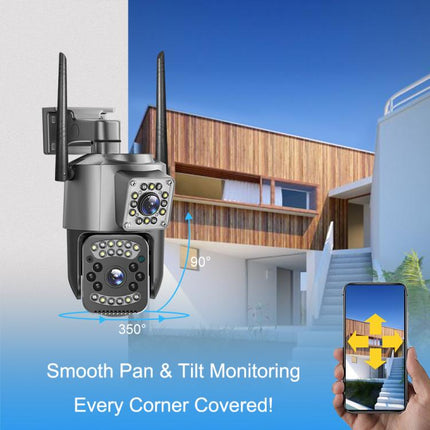 V380 Pro 2MP Dual Lens Panoramic Surveillance HD WiFi Camera