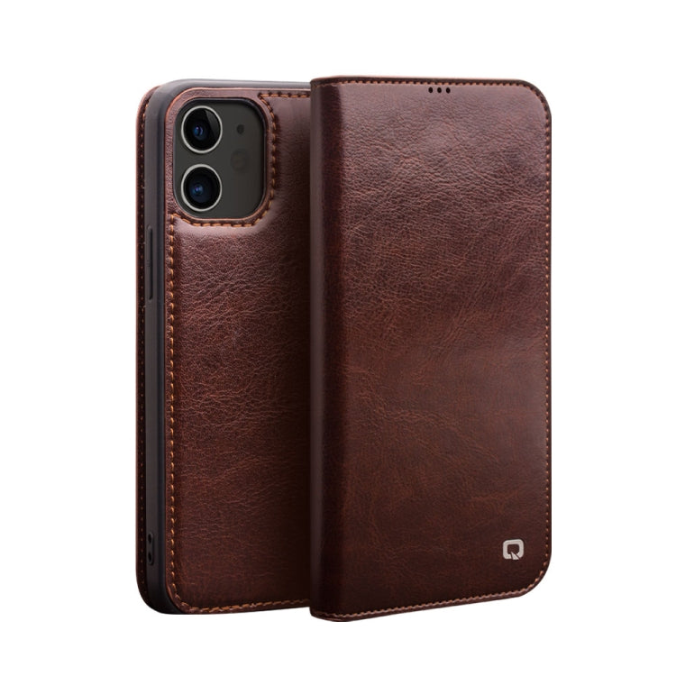 QIALINO Horizontal Flip Leather Case with Holder & Card Slots & Wallet, For iPhone 12 mini, For iPhone 12 / 12 Pro, For iPhone 12 Pro Max