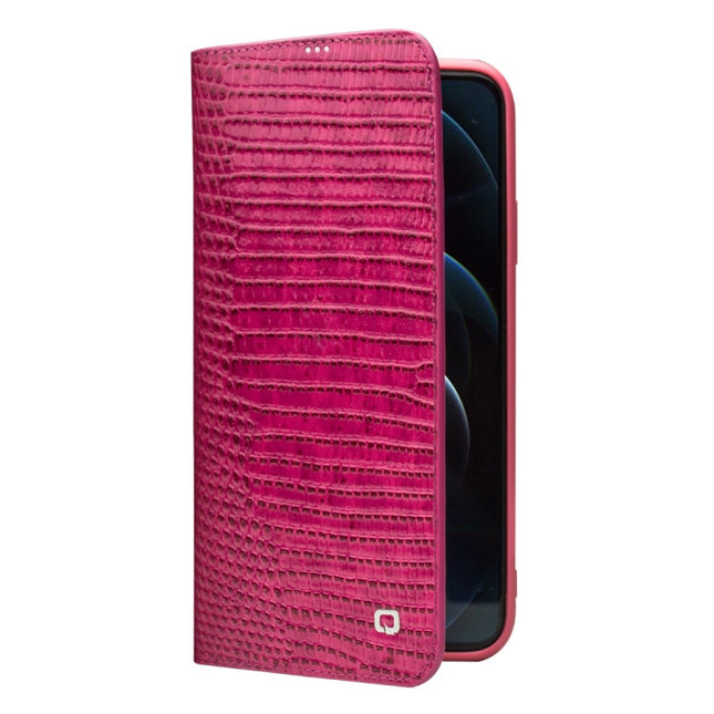 QIALINO Crocodile Texture Horizontal Flip Leather Case with Card Slots & Wallet, For iPhone 12 Pro Max