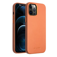 QIALINO Shockproof Cowhide Leather Protective Case, For iPhone 12 mini, For iPhone 12 Pro Max, For iPhone 12 / 12 Pro