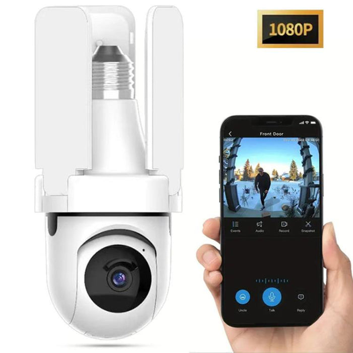 3MP HD Smart Light Bulb Style Wireless WiFi Camera, 2.4GHz, 5.0GHz
