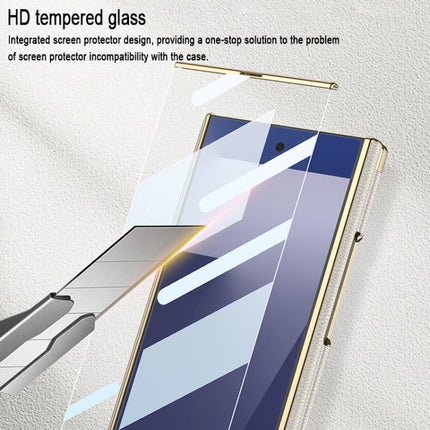 GKK Magnetic Folding Phantom Leather Single-Line Rotating Holder Phone Case, For Samsung Galaxy Z TriFold