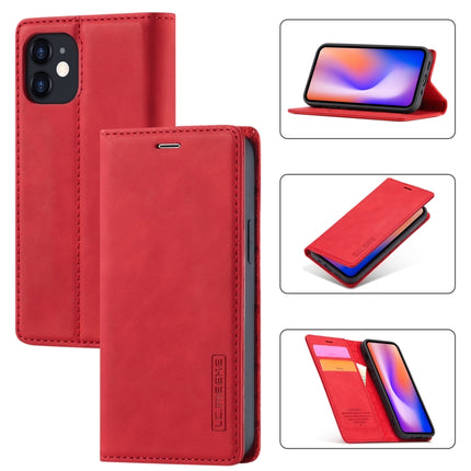 LC.IMEEKE Strong Magnetism Ultra-thin Horizontal Flip Shockproof Matte TPU + PU Leather Case with Holder & Card Slots & Wallet, For iPhone 12 mini, For iPhone 12 / 12 Pro, For iPhone 12 Pro Max, For iPhone XS / X, For iPhone 12 Pro