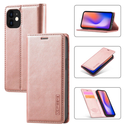 LC.IMEEKE Strong Magnetism Ultra-thin Horizontal Flip Shockproof Matte TPU + PU Leather Case with Holder & Card Slots & Wallet, For iPhone 12 mini, For iPhone 12 / 12 Pro, For iPhone 12 Pro Max, For iPhone XS / X, For iPhone 12 Pro