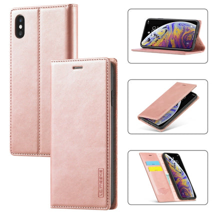 LC.IMEEKE Strong Magnetism Ultra-thin Horizontal Flip Shockproof Matte TPU + PU Leather Case with Holder & Card Slots & Wallet, For iPhone 12 mini, For iPhone 12 / 12 Pro, For iPhone 12 Pro Max, For iPhone XS / X, For iPhone 12 Pro