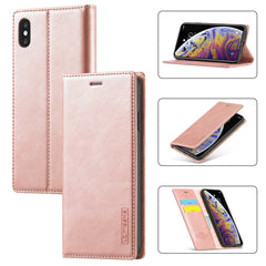 LC.IMEEKE Strong Magnetism Ultra-thin Horizontal Flip Shockproof Matte TPU + PU Leather Case with Holder & Card Slots & Wallet, For iPhone 12 mini, For iPhone 12 / 12 Pro, For iPhone 12 Pro Max, For iPhone XS / X, For iPhone 12 Pro