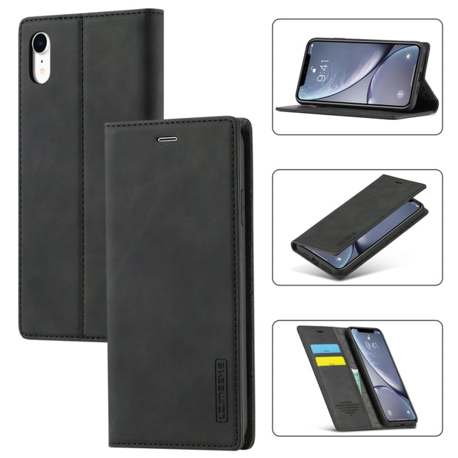 LC.IMEEKE Strong Magnetism Ultra-thin Horizontal Flip Shockproof Matte TPU + PU Leather Case with Holder & Card Slots & Wallet, For iPhone XR, For iPhone XS Max, For iPhone 6 / 6s, For iPhone 6 Plus / 6s Plus
