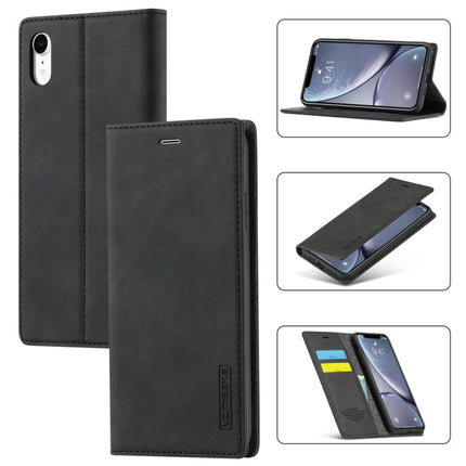 LC.IMEEKE Strong Magnetism Ultra-thin Horizontal Flip Shockproof Matte TPU + PU Leather Case with Holder & Card Slots & Wallet, For iPhone XR, For iPhone XS Max, For iPhone 6 / 6s, For iPhone 6 Plus / 6s Plus