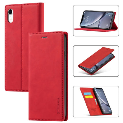 LC.IMEEKE Strong Magnetism Ultra-thin Horizontal Flip Shockproof Matte TPU + PU Leather Case with Holder & Card Slots & Wallet, For iPhone XR, For iPhone XS Max, For iPhone 6 / 6s, For iPhone 6 Plus / 6s Plus