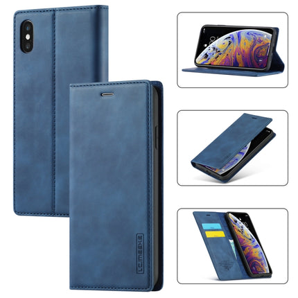 LC.IMEEKE Strong Magnetism Ultra-thin Horizontal Flip Shockproof Matte TPU + PU Leather Case with Holder & Card Slots & Wallet, For iPhone XR, For iPhone XS Max, For iPhone 6 / 6s, For iPhone 6 Plus / 6s Plus