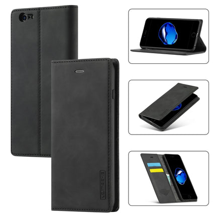 LC.IMEEKE Strong Magnetism Ultra-thin Horizontal Flip Shockproof Matte TPU + PU Leather Case with Holder & Card Slots & Wallet, For iPhone XR, For iPhone XS Max, For iPhone 6 / 6s, For iPhone 6 Plus / 6s Plus