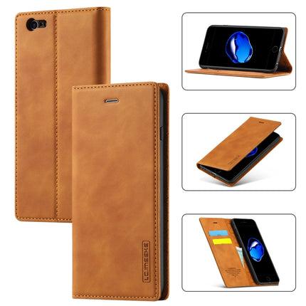LC.IMEEKE Strong Magnetism Ultra-thin Horizontal Flip Shockproof Matte TPU + PU Leather Case with Holder & Card Slots & Wallet, For iPhone XR, For iPhone XS Max, For iPhone 6 / 6s, For iPhone 6 Plus / 6s Plus