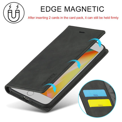 LC.IMEEKE Strong Magnetism Ultra-thin Horizontal Flip Shockproof Matte TPU + PU Leather Case with Holder & Card Slots & Wallet, For iPhone 8 Plus / 7 Plus, For iPhone 11, For iPhone 11 Pro, For iPhone 11 Pro Max