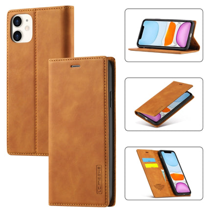 LC.IMEEKE Strong Magnetism Ultra-thin Horizontal Flip Shockproof Matte TPU + PU Leather Case with Holder & Card Slots & Wallet, For iPhone 8 Plus / 7 Plus, For iPhone 11, For iPhone 11 Pro, For iPhone 11 Pro Max