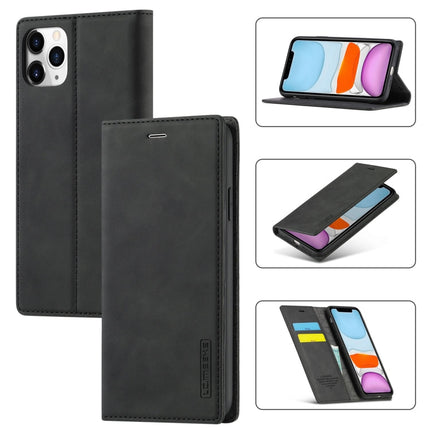 LC.IMEEKE Strong Magnetism Ultra-thin Horizontal Flip Shockproof Matte TPU + PU Leather Case with Holder & Card Slots & Wallet, For iPhone 8 Plus / 7 Plus, For iPhone 11, For iPhone 11 Pro, For iPhone 11 Pro Max