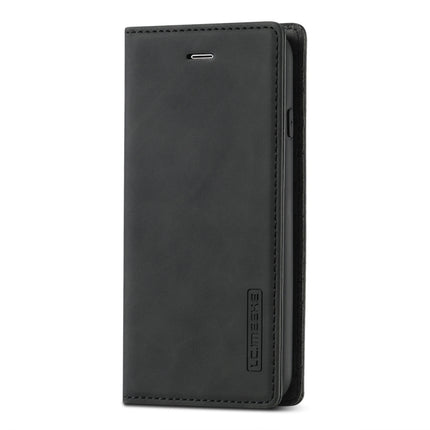 LC.IMEEKE Strong Magnetism Ultra-thin Horizontal Flip Shockproof Matte TPU + PU Leather Case with Holder & Card Slots & Wallet, For iPhone SE 2022 / SE 2020 / 8 / 7