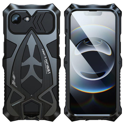 Sports Car Metal Silicone Shockproof Phone Case with Film, For iPhone 17e / 16e, For iPhone 17 Pro Max, For iPhone 16 Pro Max, For iPhone 15 Pro Max, For iPhone 15 Pro, For iPhone 15