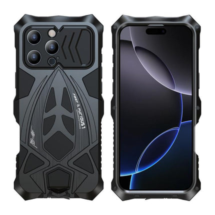 Sports Car Metal Silicone Shockproof Phone Case with Film, For iPhone 17e / 16e, For iPhone 17 Pro Max, For iPhone 16 Pro Max, For iPhone 15 Pro Max, For iPhone 15 Pro, For iPhone 15