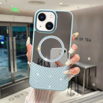 Crystal Mirror Surface Rhinestone Magnetic Phone Case, For iPhone 13, For iPhone 12, For iPhone 12 Pro Max