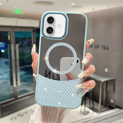 Crystal Mirror Surface Rhinestone Magnetic Phone Case, For iPhone 17 Pro Max, For iPhone 17 Pro, For iPhone 17