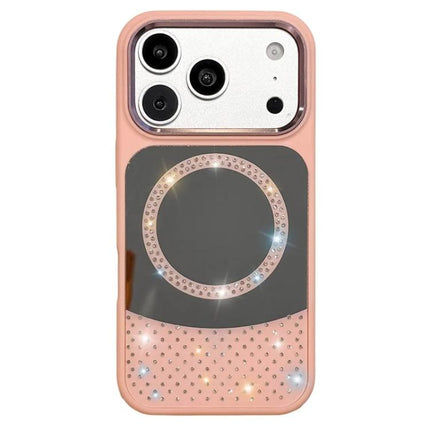 Crystal Mirror Surface Rhinestone Magnetic Phone Case, For iPhone 17 Pro Max, For iPhone 17 Pro, For iPhone 17