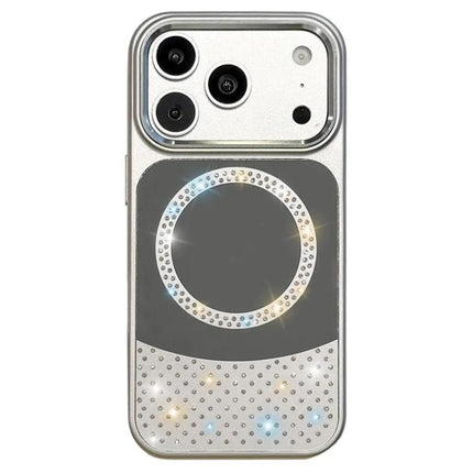 Crystal Mirror Surface Rhinestone Magnetic Phone Case, For iPhone 17 Pro Max, For iPhone 17 Pro, For iPhone 17
