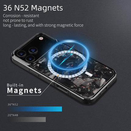 Carbon Fibre PC + TPU Magnetic Phone Case, For iPhone 16e / 17e, For iPhone 17 Pro Max, For iPhone 17 Pro