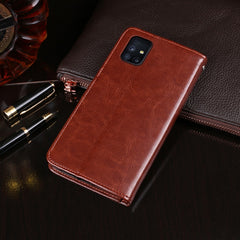 idewei Crazy Horse Texture Horizontal Flip Leather Case with Holder & Card Slots & Wallet, For Samsung Galaxy M51, For Samsung Galaxy S20 FE
