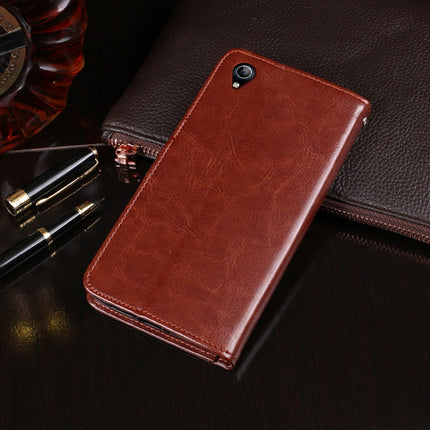idewei Crazy Horse Texture Horizontal Flip Leather Case with Holder & Card Slots & Wallet, For Vivo Y91C, For Wiko View4 Lite, For Wiko View 5