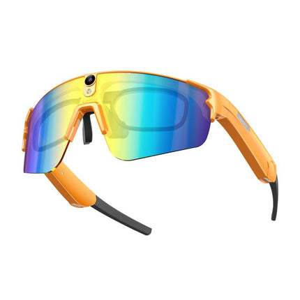 L085 8MP Dual-Mic Noise Cancellation AI Cycling Smart Glasses with Voice Assistant / Calling