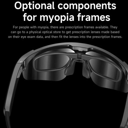 L085 8MP Dual-Mic Noise Cancellation AI Cycling Smart Glasses with Voice Assistant / Calling
