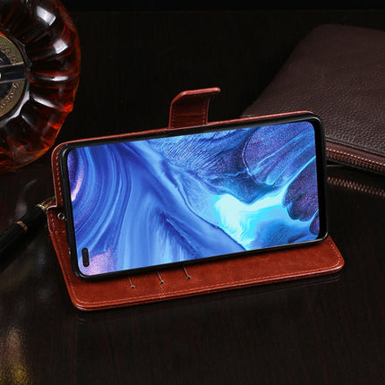 idewei Crazy Horse Texture Horizontal Flip Leather Case with Holder & Card Slots & Wallet, For OPPO Reno4, For OPPO Reno4 Pro, For OPPO Realme 7