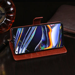 idewei Crazy Horse Texture Horizontal Flip Leather Case with Holder & Card Slots & Wallet, For OPPO Realme 7 Pro, For OPPO Realme 7i, For OPPO Realme C12