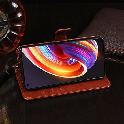 idewei Crazy Horse Texture Horizontal Flip Leather Case with Holder & Card Slots & Wallet, For OPPO Realme X7 Pro