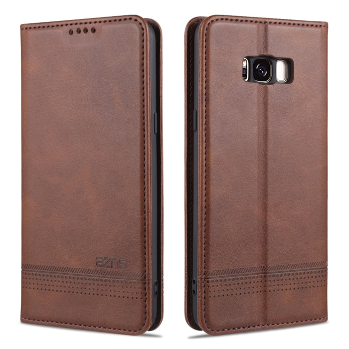 AZNS Magnetic Calf Texture Horizontal Flip Leather Case with Card Slots & Holder & Wallet, For Samsung Galaxy S8, For Samsung Galaxy S8+, For Samsung Galaxy S9, For Samsung Galaxy S9+