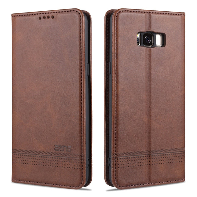 AZNS Magnetic Calf Texture Horizontal Flip Leather Case with Card Slots & Holder & Wallet, For Samsung Galaxy S8, For Samsung Galaxy S8+, For Samsung Galaxy S9, For Samsung Galaxy S9+