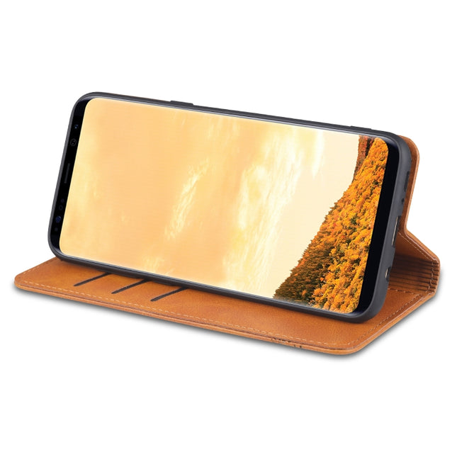AZNS Magnetic Calf Texture Horizontal Flip Leather Case with Card Slots & Holder & Wallet, For Samsung Galaxy S8, For Samsung Galaxy S8+, For Samsung Galaxy S9, For Samsung Galaxy S9+