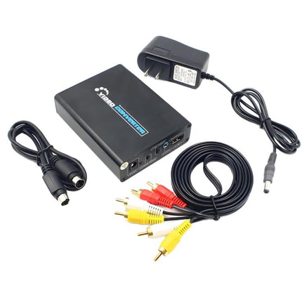 NK-H28 AV, S-VIDEO to HDMI, 3.5mm Audio Jack 1080P HD Video Converter, EU Plug, US Plug, UK Plug, AU Plug